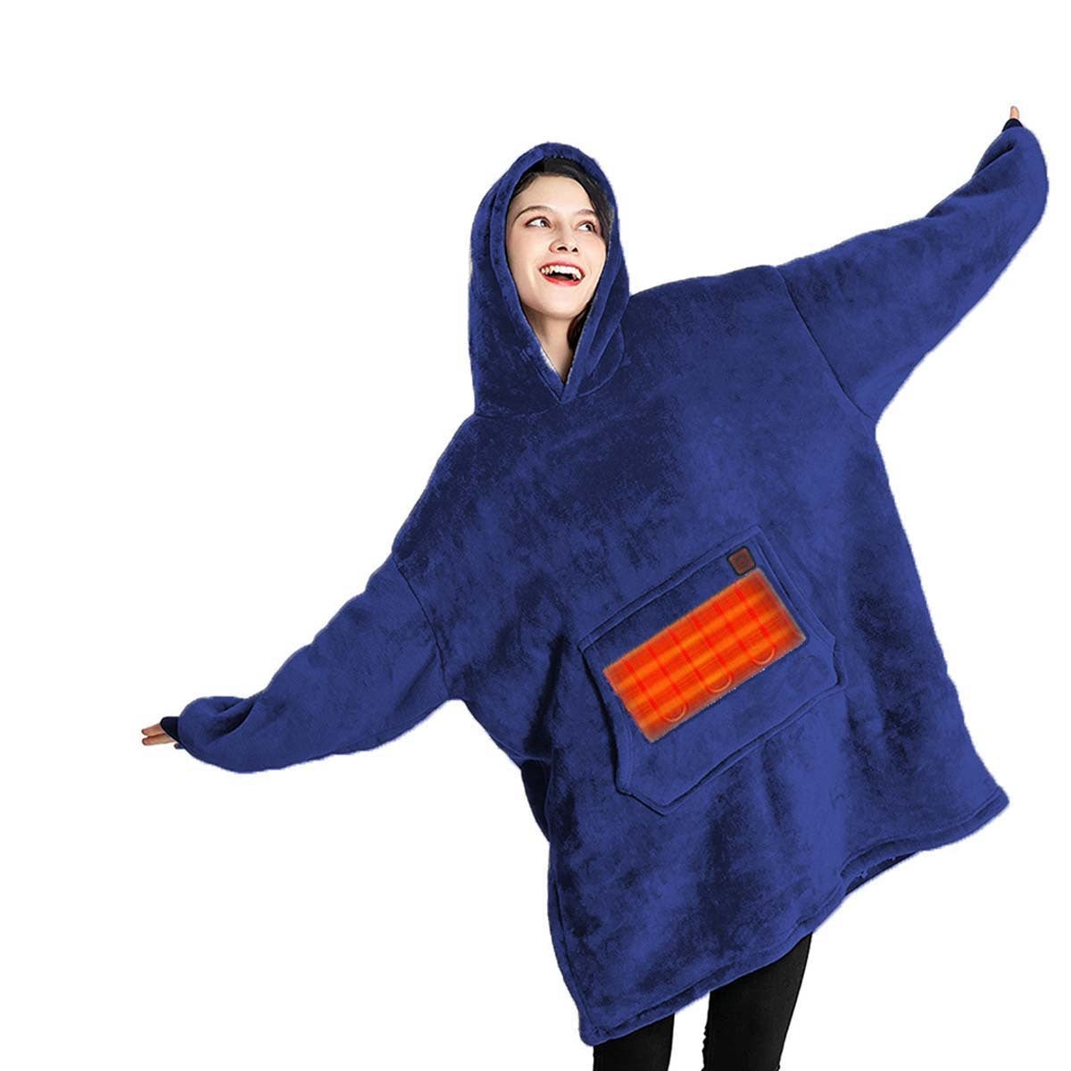 Verwarmde Hoodie Oversize voor Hoge Comfort en Warmte