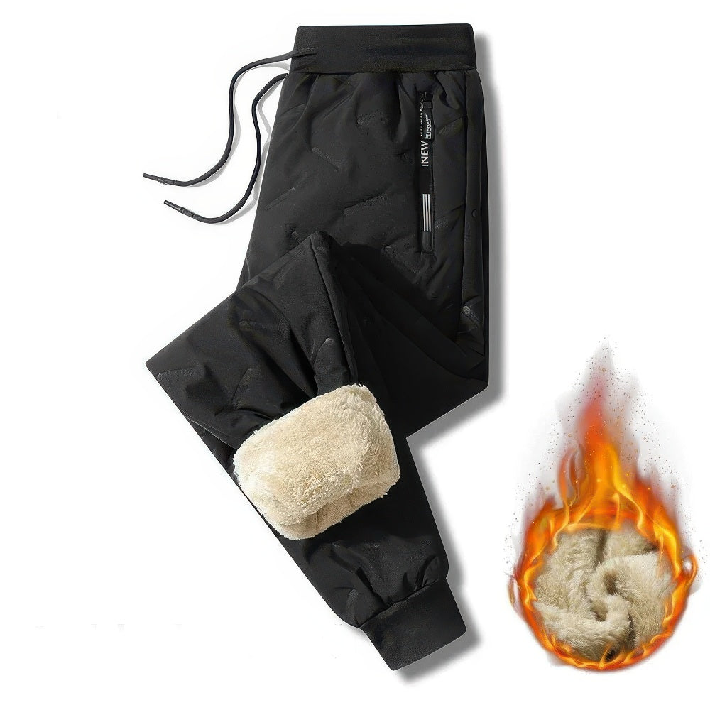 Heren Joggingbroek Fleece Dik Gevoerd met Trekkoord