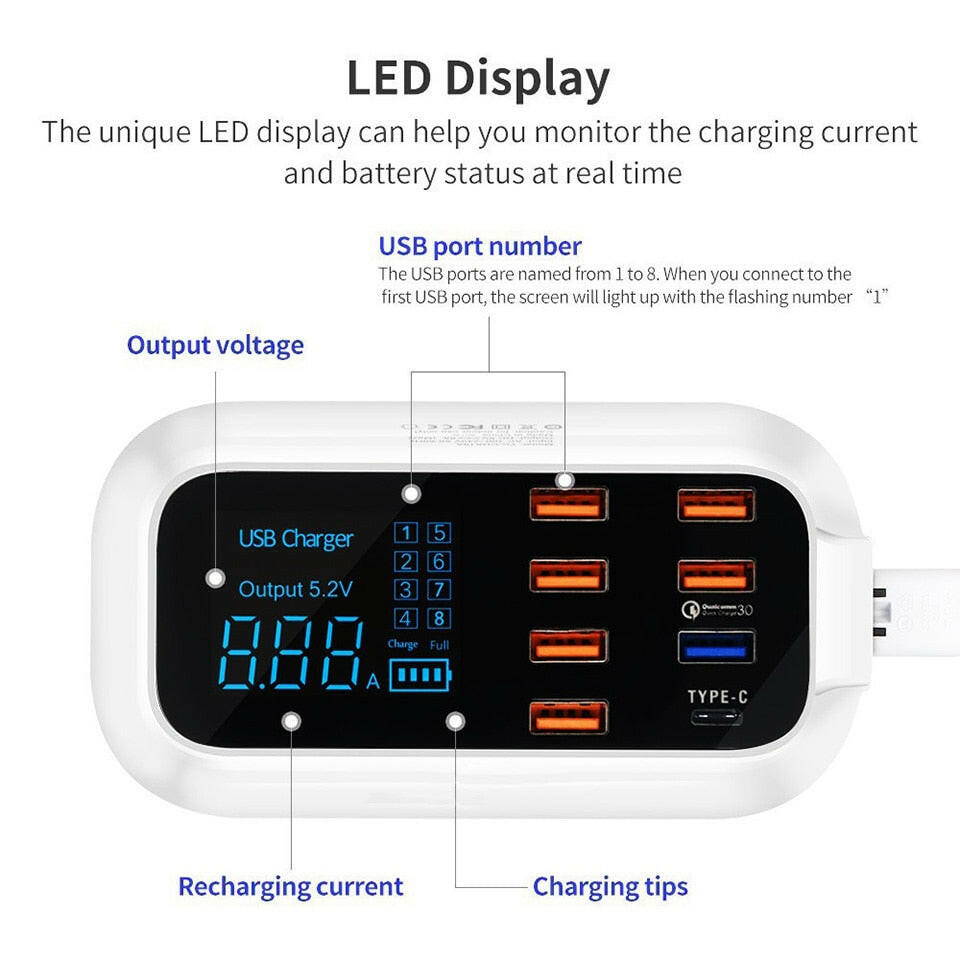 USB-laadstation Snellader Quick Charge 3.0 Compact