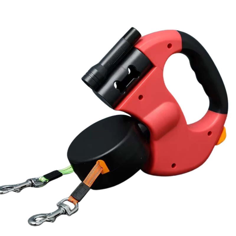 Hondenriem met LED Verlichting en Afvalzakhouder