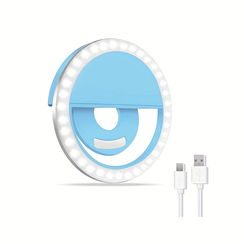 LED Selfie Ringlamp Oplaadbaar voor Make-up en Foto's