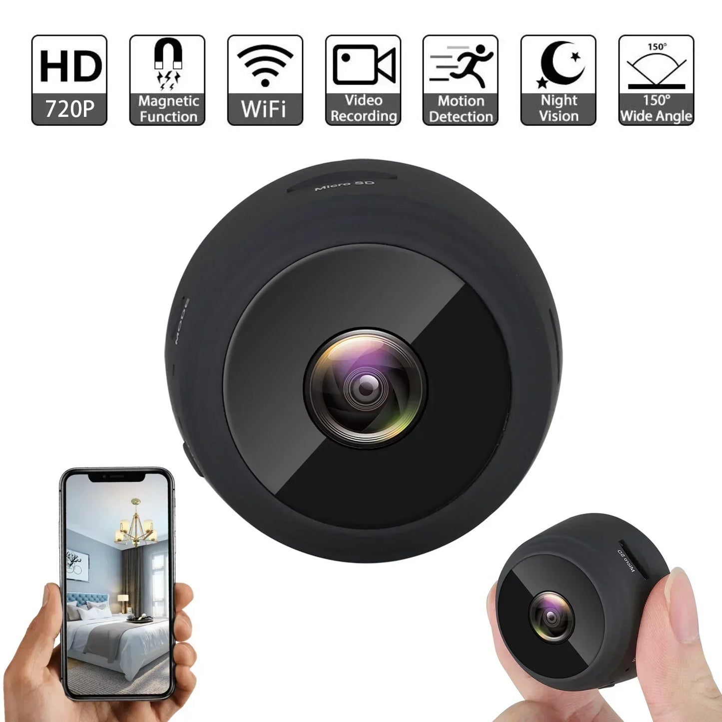 Draadloze Bewakingscamera Mini WiFi IP Camera