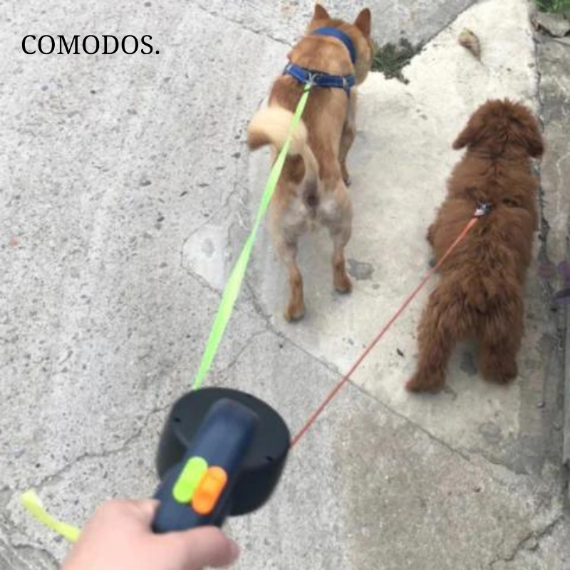 Hondenriem voor 2 Honden, Moeiteloos Wandelen met Dubbele Riem