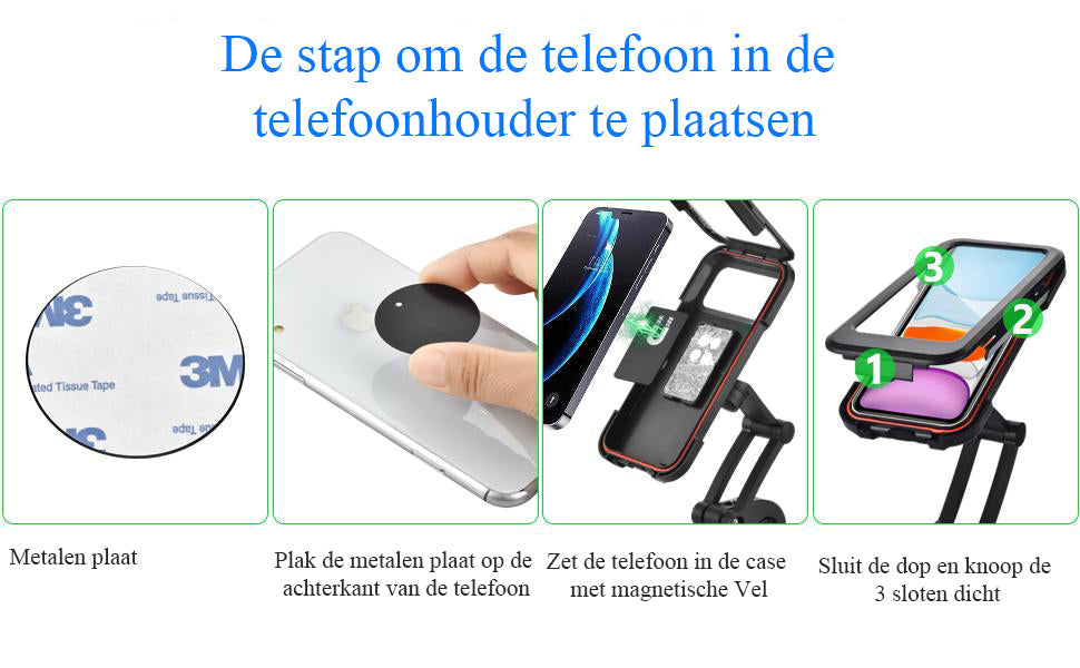Waterdichte Fiets Telefoonhouder Universeel Beschermhoes