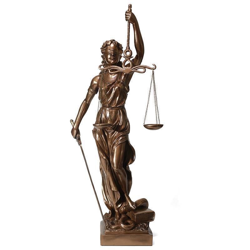 Rechtvaardigheid Beeld Figuur Justitia Decoratie