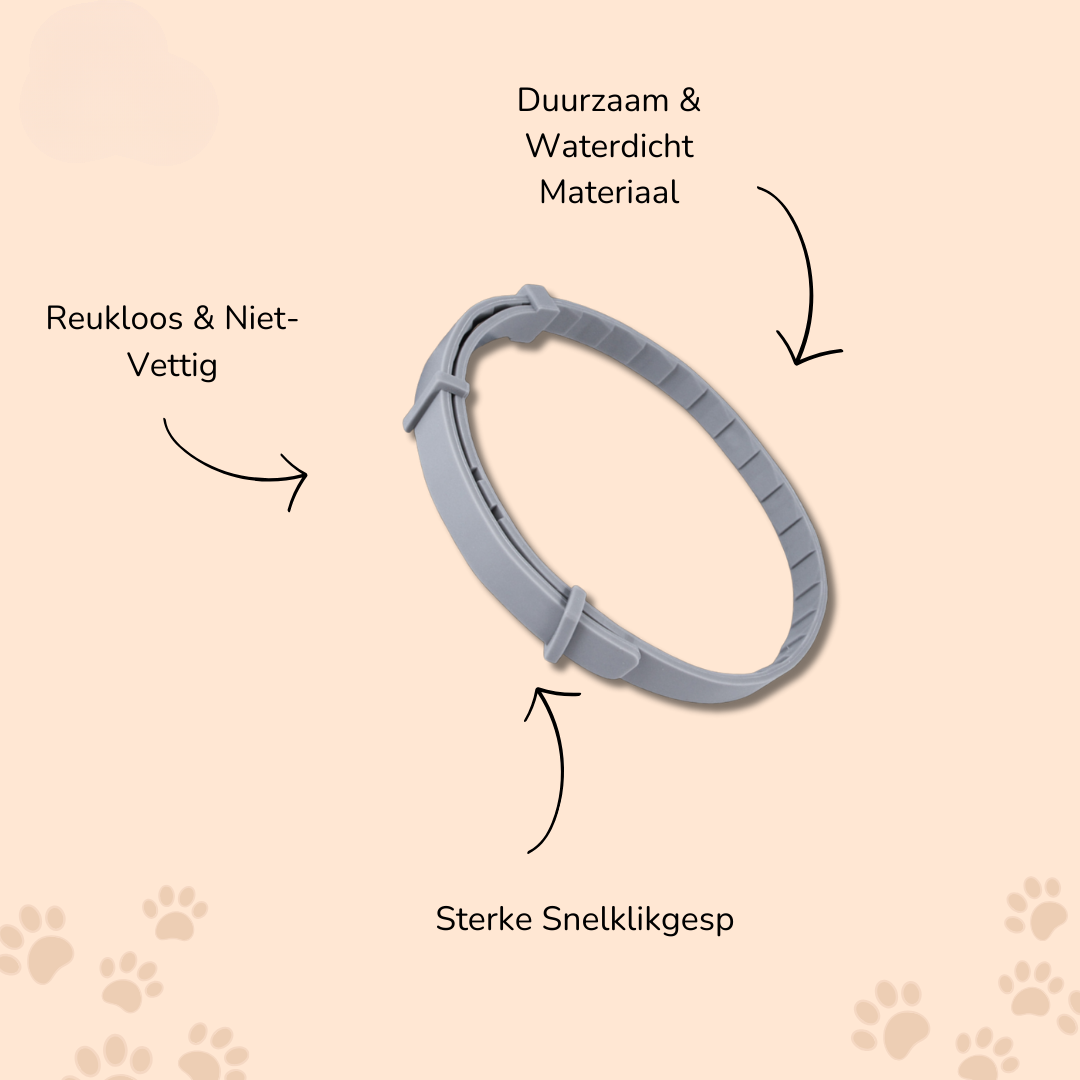 Verstelbare Halsband voor Hond en Kat Waterdicht en Chemievrij