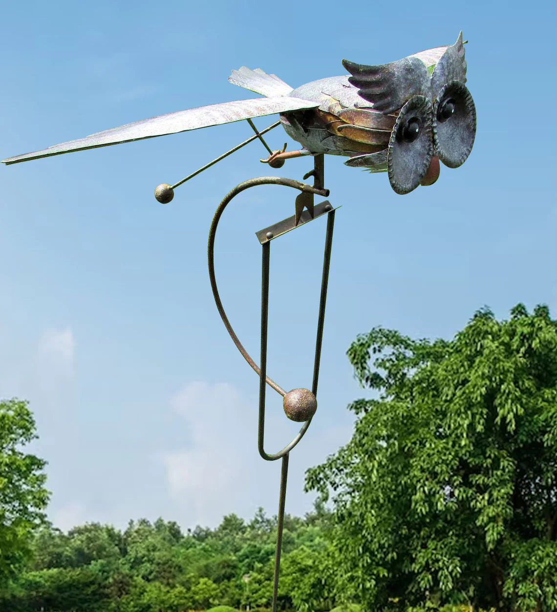 Windgenerator Vogelvormig Metaal Decoratief Tuinornament