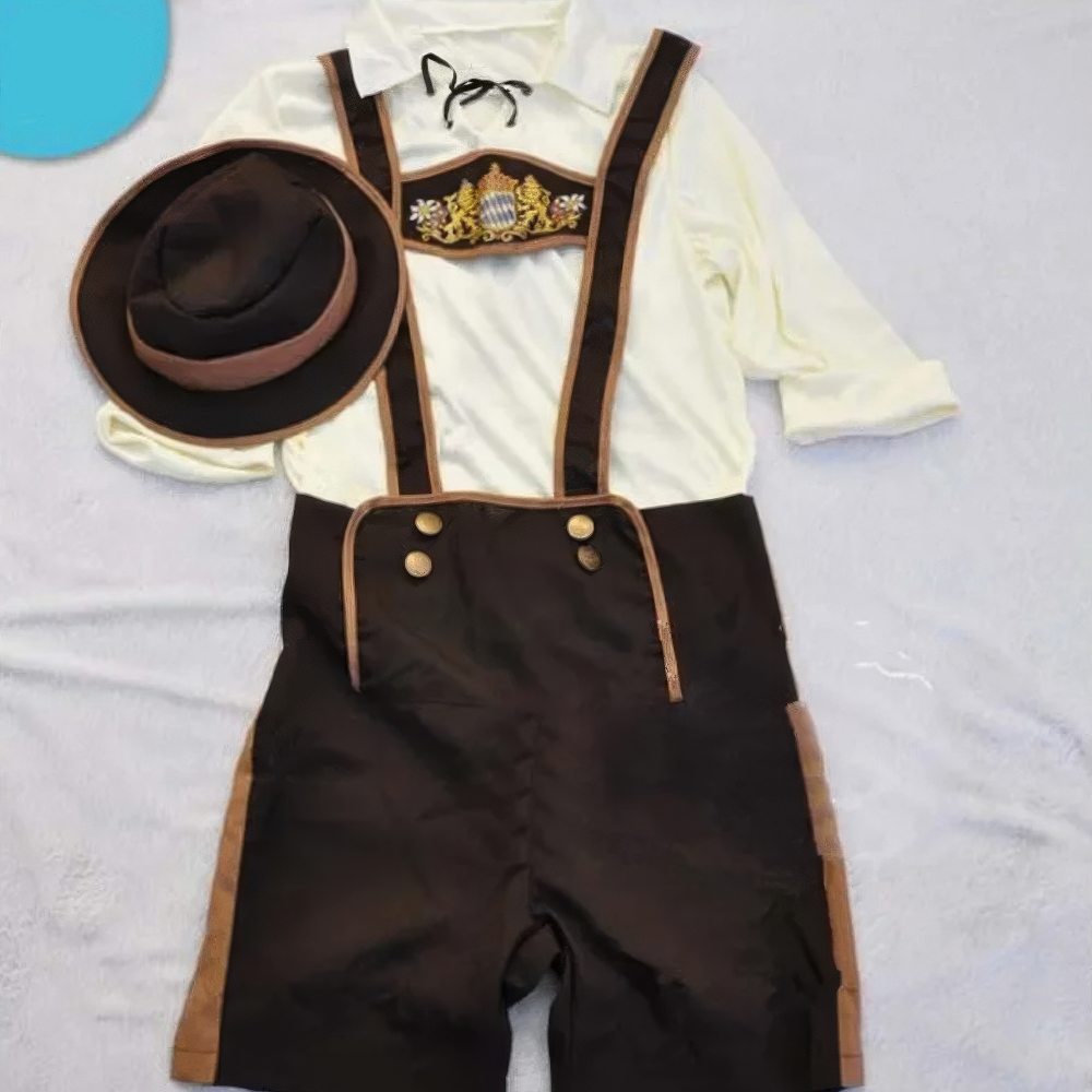 Oktoberfest Lederhosen Kostuum voor Mannen Traditioneel