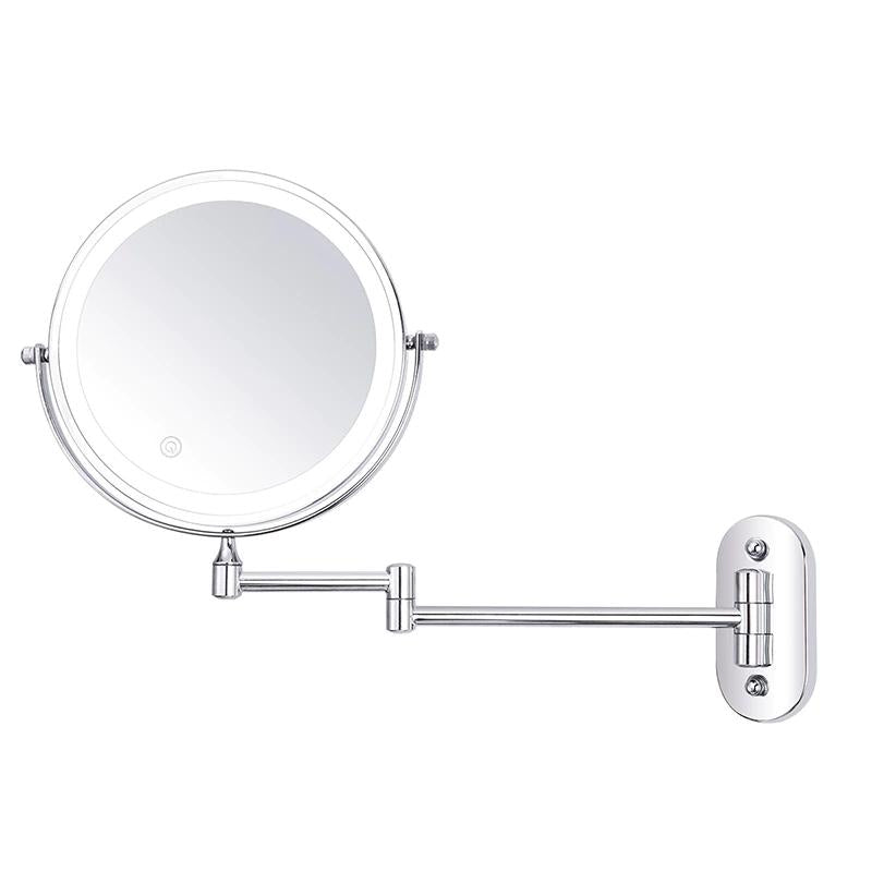 LED Vergrotende Spiegel Oplaadbaar Zilver voor Cosmetica