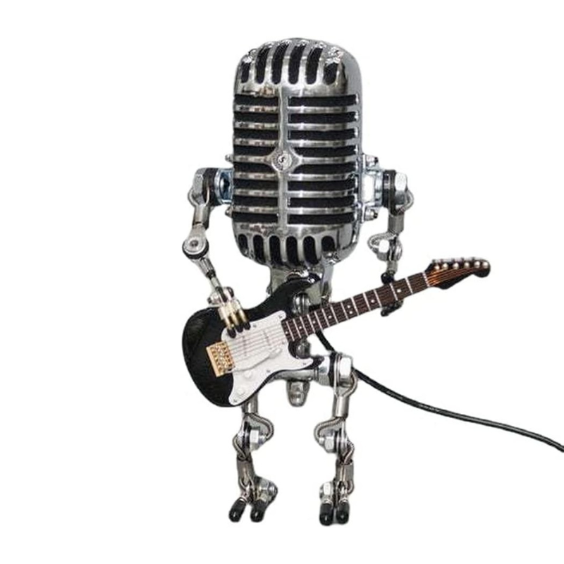 Tafellamp Robot Gitaar Design Uniek Verlichting
