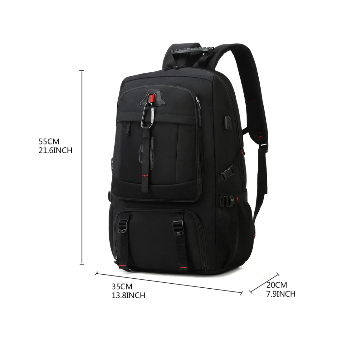 Reisrugzak 50L Waterdicht en Comfortabel voor Outdoor