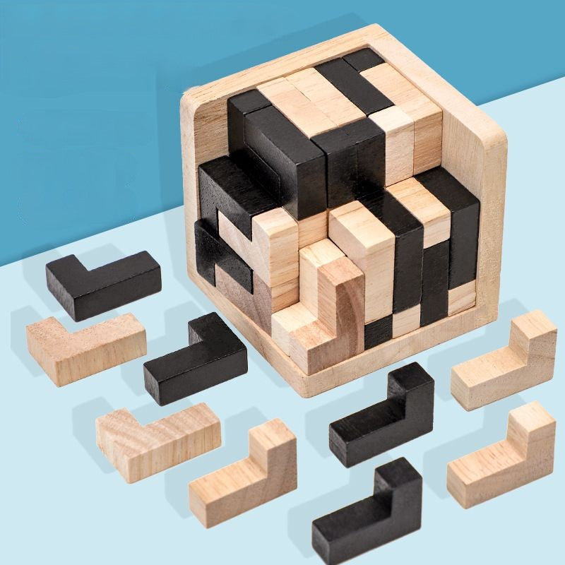 Houten Puzzel Brain Teaser Intelligentiespel voor Volwassenen