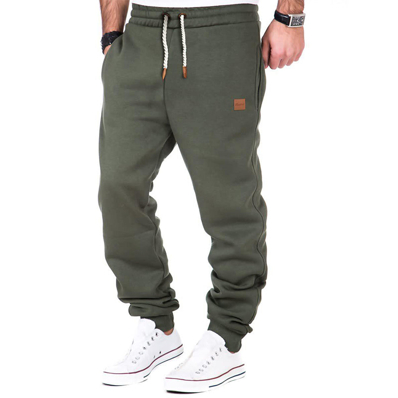 Heren Joggingbroek Zacht Fleece met Elastische Band
