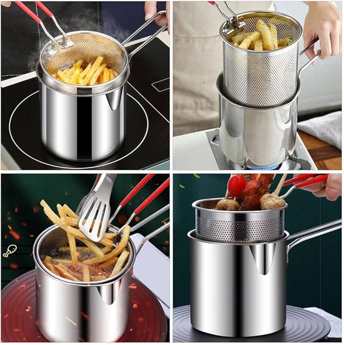 Frituurpan voor Aardappelen met Timer en Thermometer