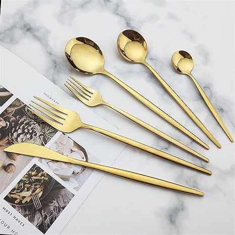 PronkPracht Luxe Servies 36-Delig Bestek Set Hoge Kwaliteit Matte Afwerking