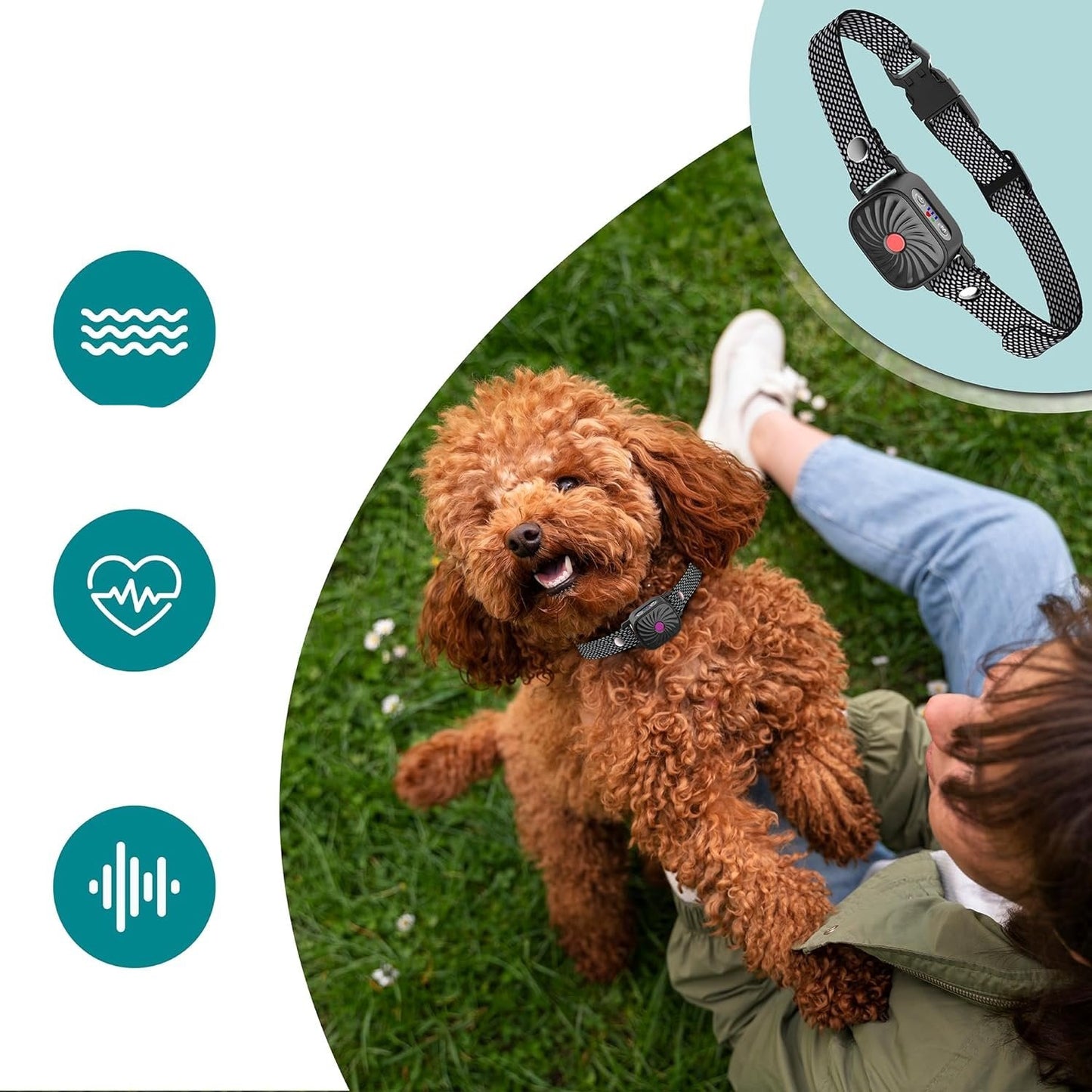 Hond Anti-Blafband Verstelbaar Humane Blafstopper