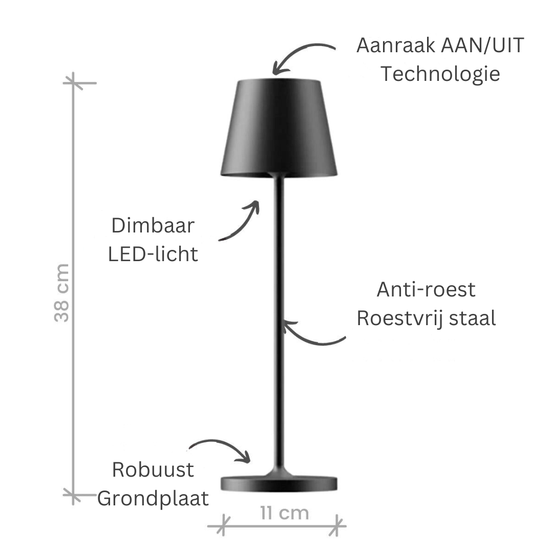 LED Lamp Aanraakgevoelig Dimbaar