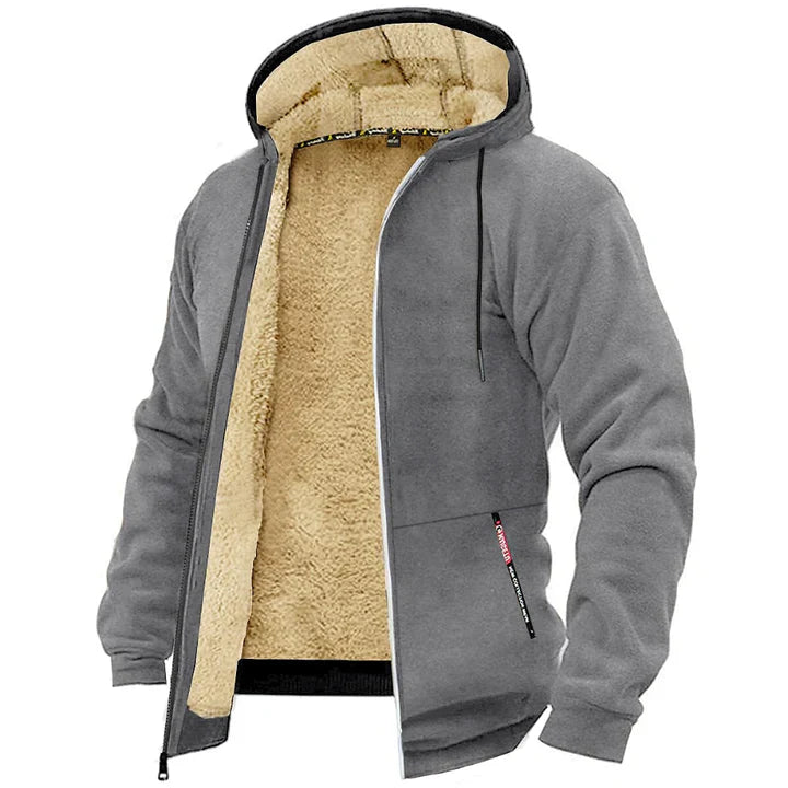 ArcticWarm™ Fleece Hoodie met Schapenvacht – Warmte & Stijl Perfect Gecombineerd