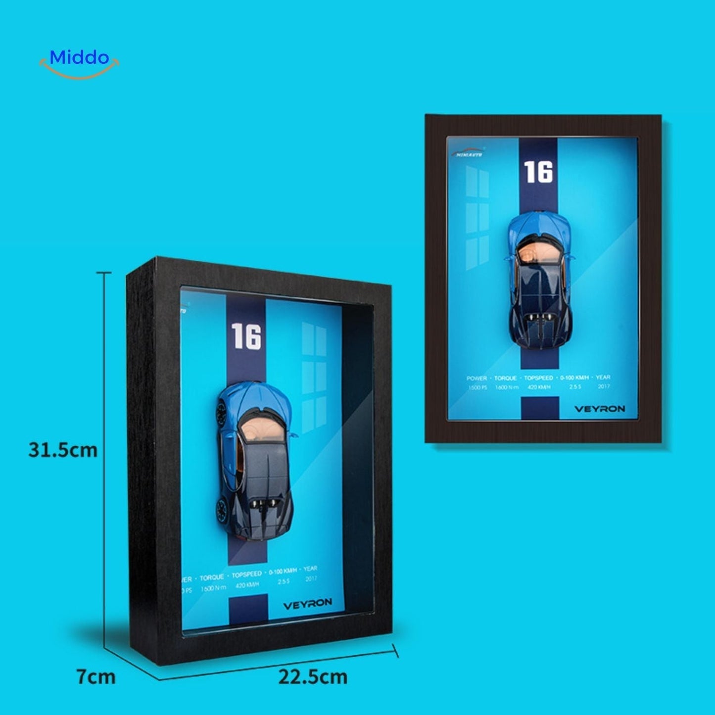 3D Wandrahmen Auto Kunst voor Stijlvolle Muren