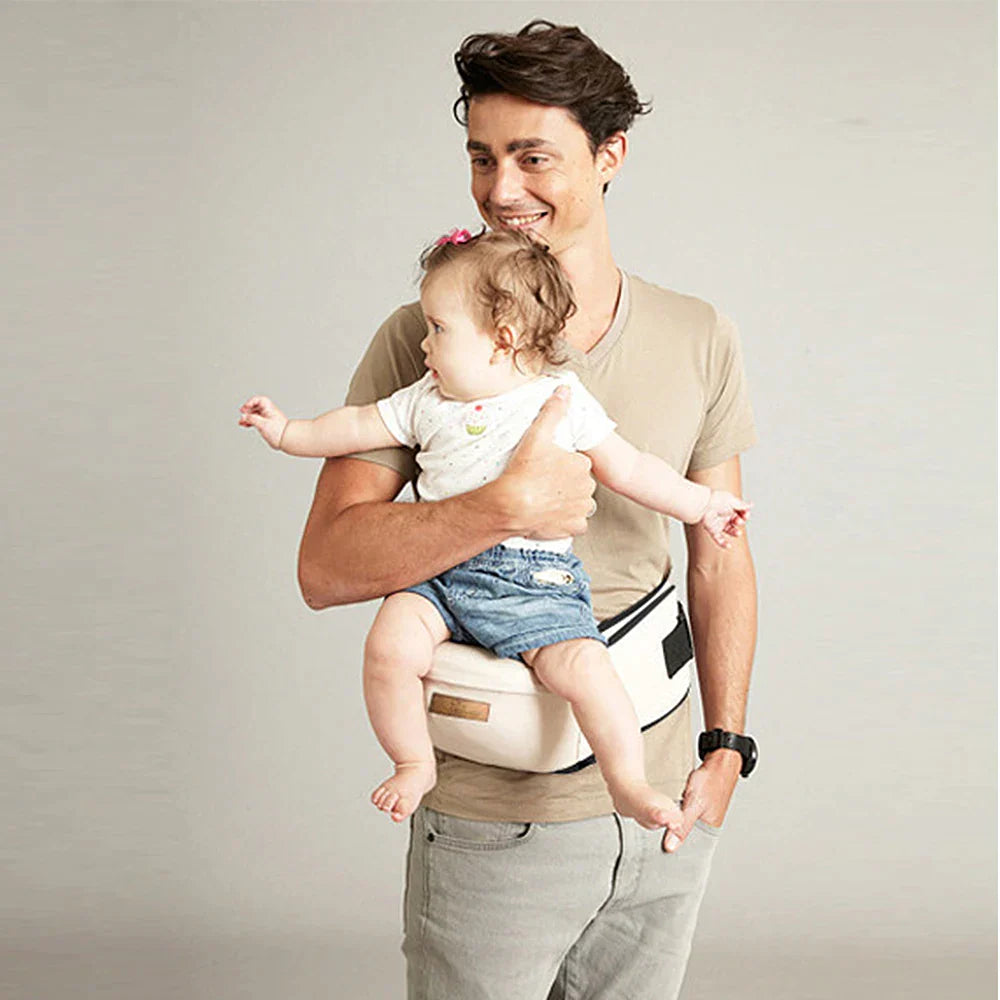 3-in-1 Babydraagzak met Stoel voor Comfortabele Dragen