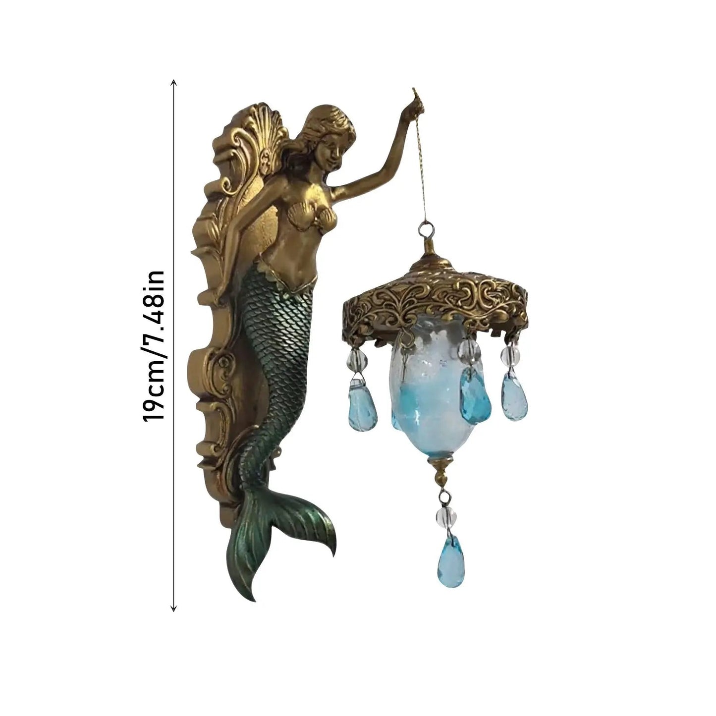Zeemeermin Wandlamp Maritiem Design voor Sfeervolle Kamer