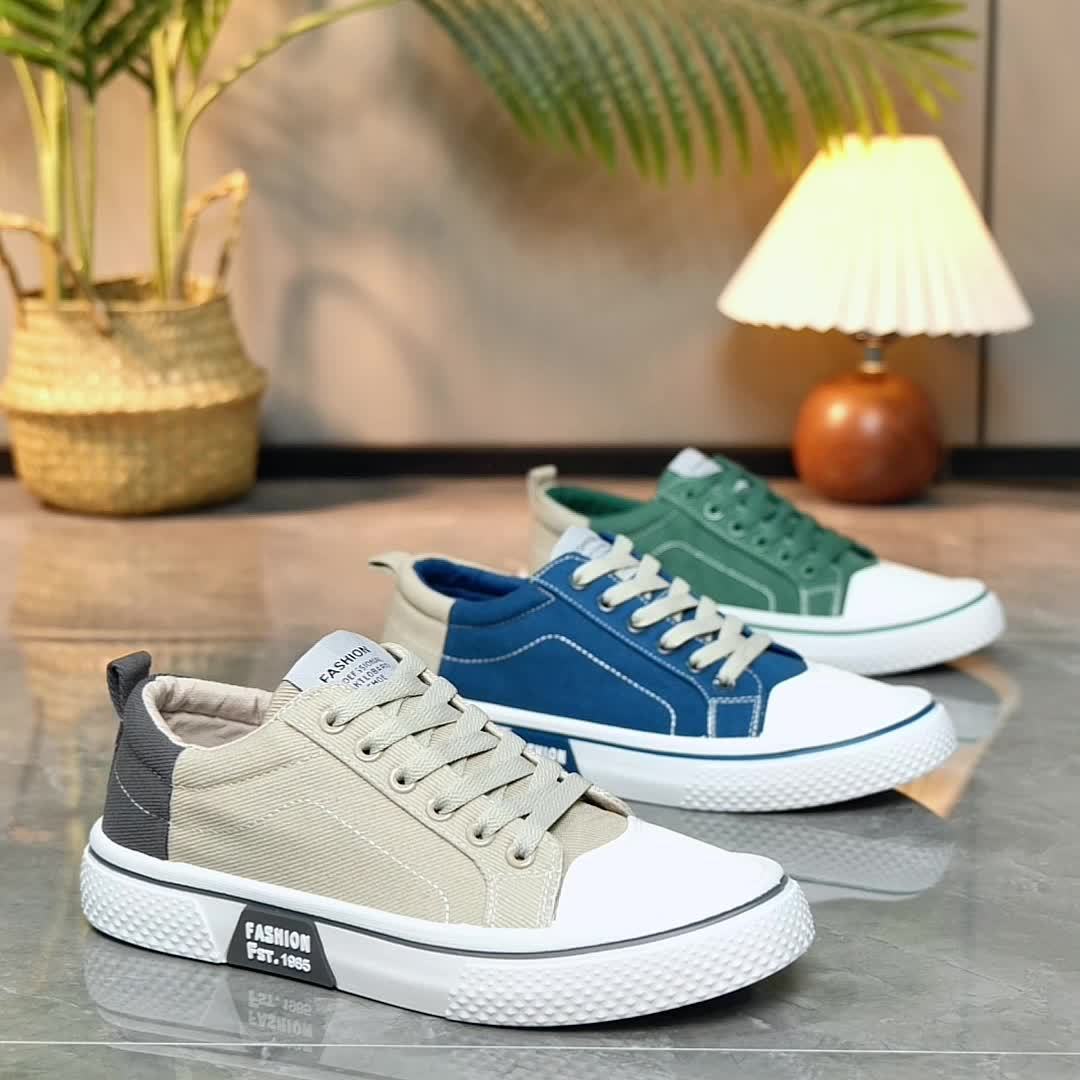 CanvasPro™ – Comfortabele Lage Canvas Sneakers voor Heren