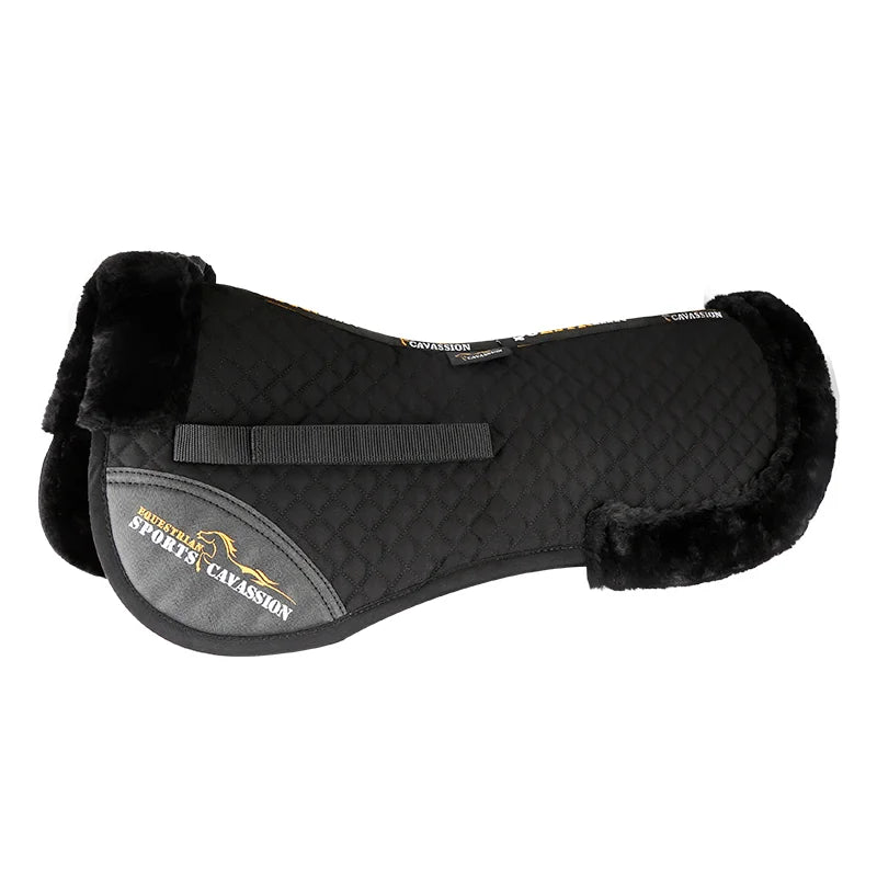 Paard Halfpad Correctief Zwart Comfortabele Voering