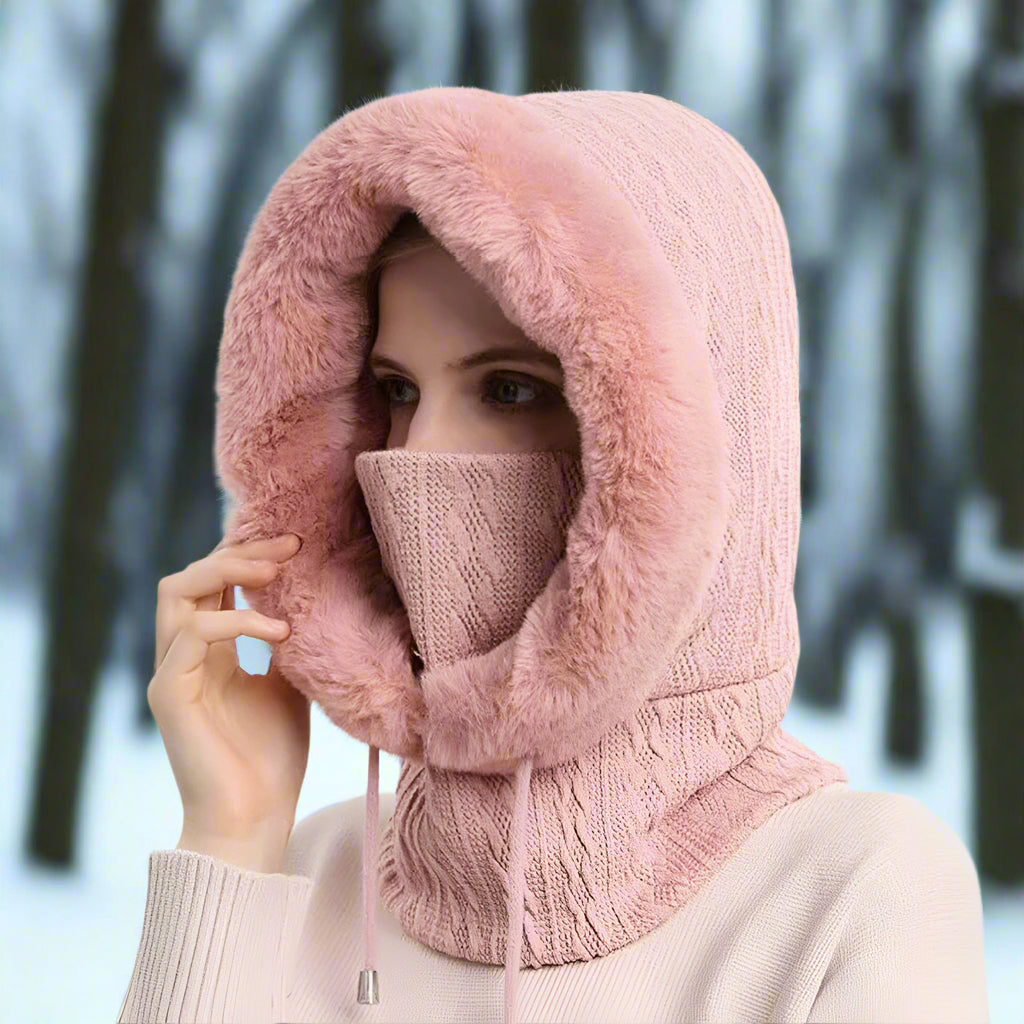 CozyHood™ - Warme Gebreide Capuchon Sjaal voor Dame