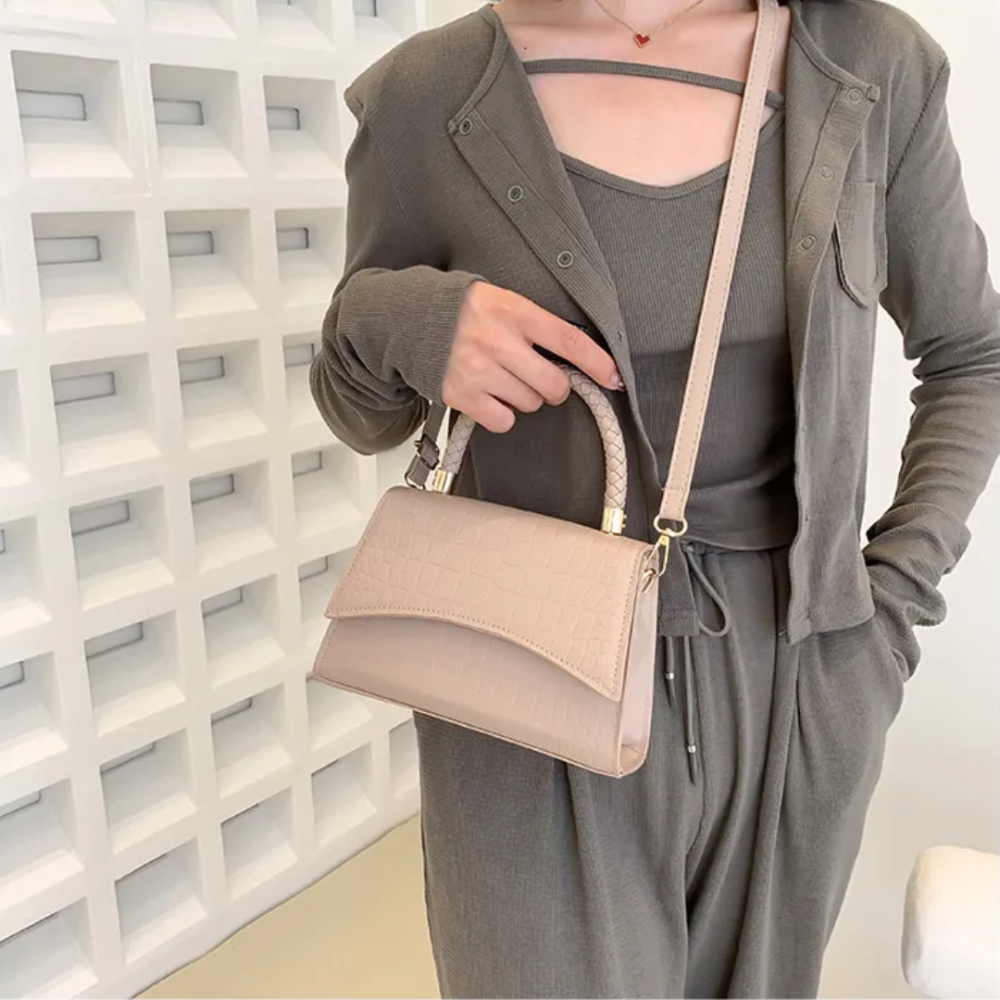 Dames Schoudertas PU Leer Crossbody Handtas Zwart
