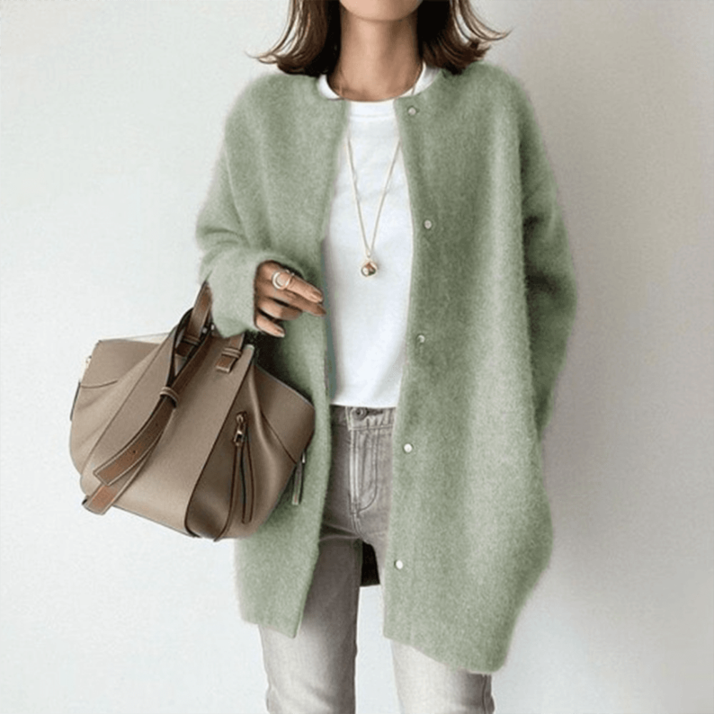 Dames Gebreide Cardigan Lang Casual Vest
