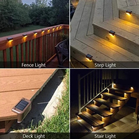 Zonne-Energie Traplamp Waterdicht met Lichtschakelaar