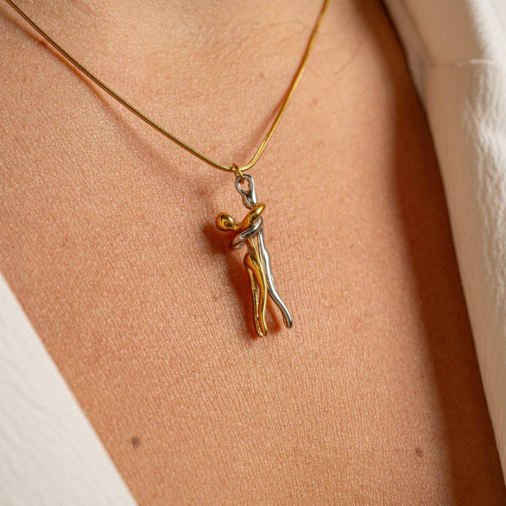 Ketting Sieraad Liefdessymbool Roestvrij Staal Koppel