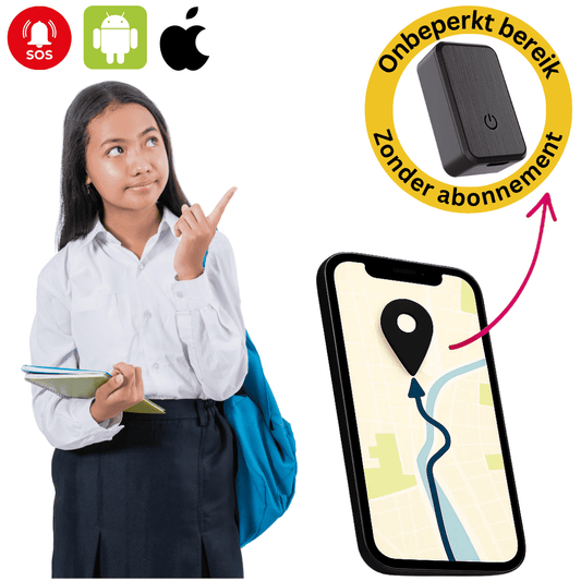 KidSecure™ – Mini GPS Tracker Kind Zonder Abonnement met Realtime Locatie