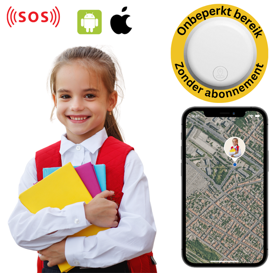 KidsTracker™ – Mini GPS Tracker voor Kinderen met Realtime Locatie & Zonewaarschuwing