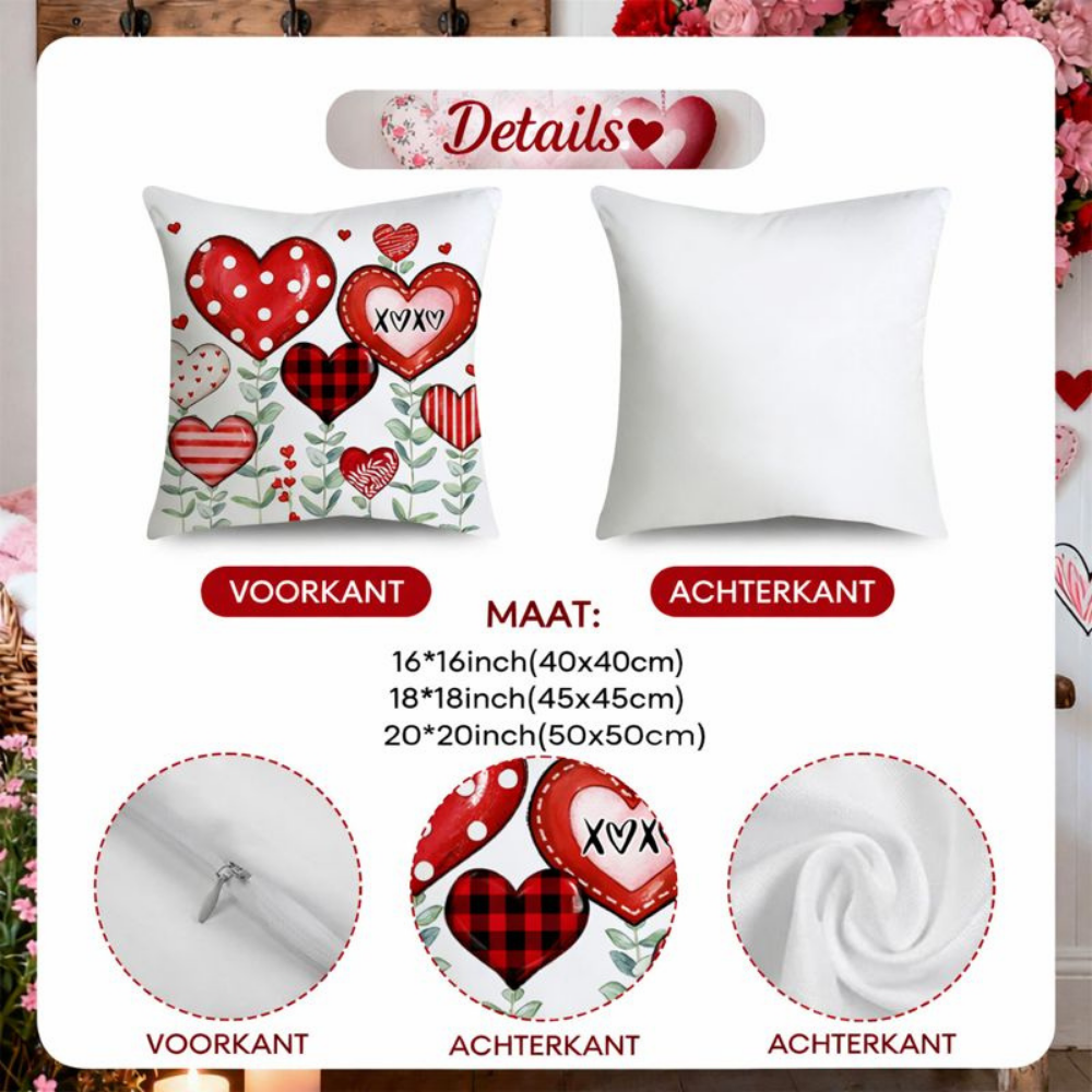 Moderne Kussenslopen Polyester Set Sierkussenhoezen voor Bank en Stoel