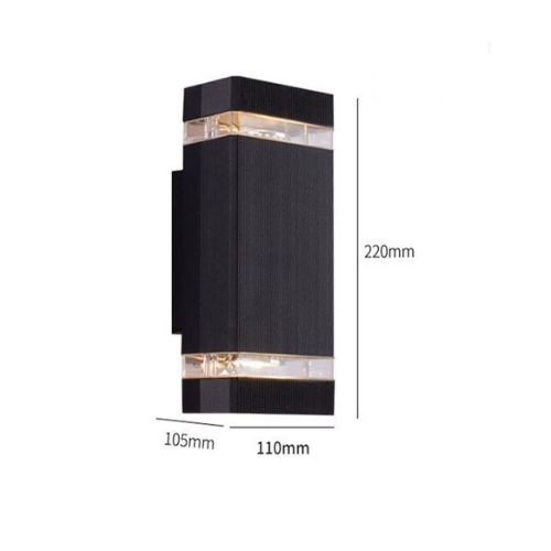 Buitenlamp Up Down Zwart Waterdicht LED
