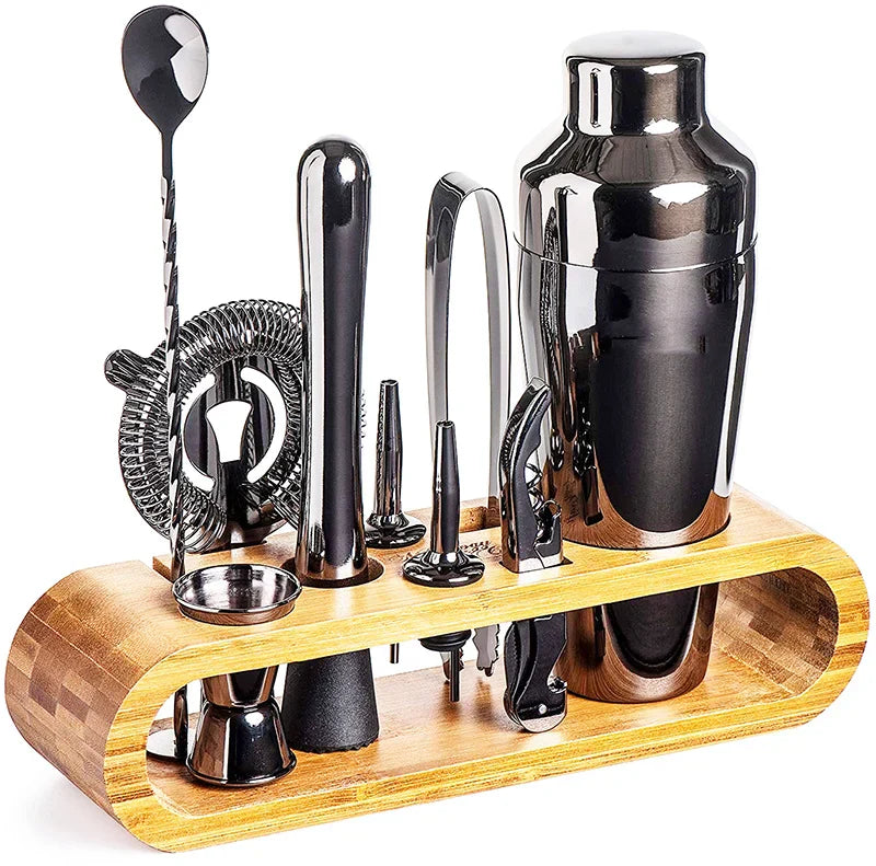 Cocktailset Thuisbar - 10-delig RVS ShakerSet voor Mixologie