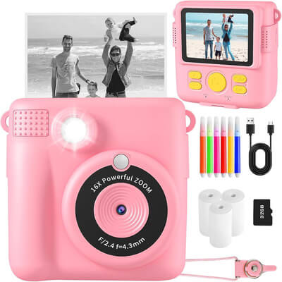 Marcherelle™ – 1080p instantcamera voor kinderen met 32GB SD-kaart inbegrepen 3
