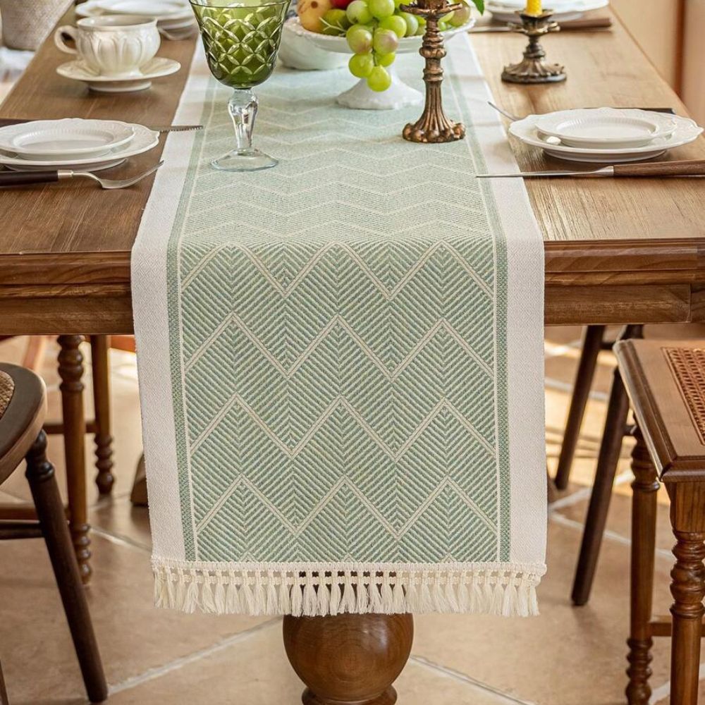 Microvezel Tafelloper Modern Geweven voor Eettafel Decoratie