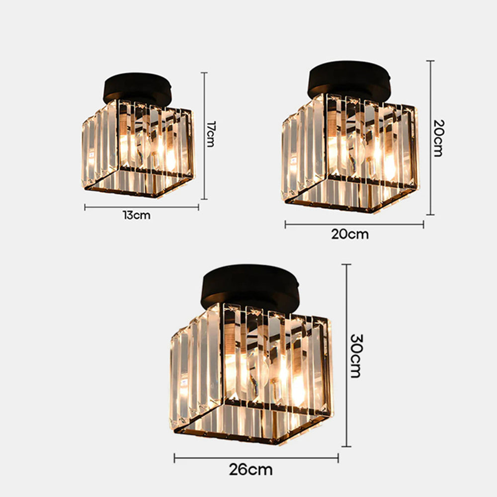 Zwart Plafondlamp Modern LED Flush Design