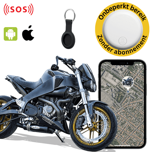 MotoTrace™ – GPS Tracker Motor Zonder Abonnement met Live Locatie & Geofence