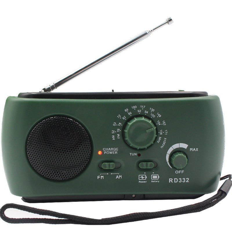 Draagbare Noodradio AM FM met USB Lader en LED Zaklamp Waterdicht