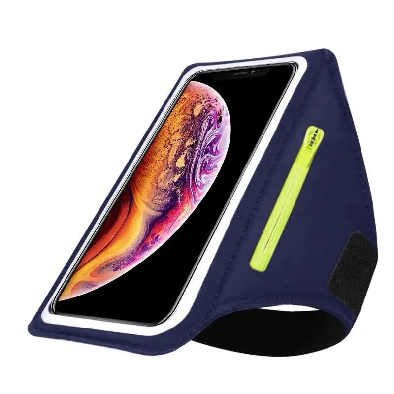 Hardloop Telefoonhouder met Oordopjesvak voor Armomvang 26-42 cm