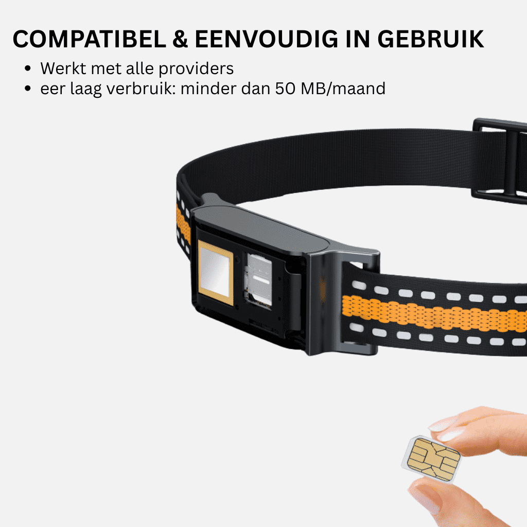 PawSecure™ – GPS Halsband Kat Zonder Abonnement, Nauwkeurige & Onbeperkte Tracking