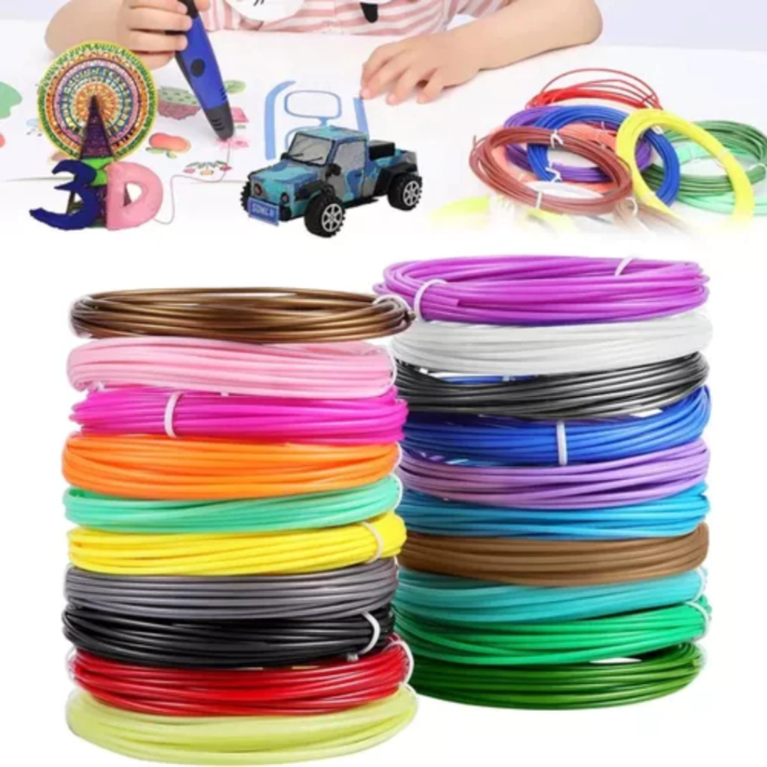 3D Pen Filament Set 10 Kleuren voor Kinderen en Volwassenen - Velinix