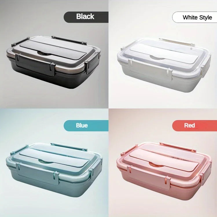 RVS Lunchbox Lekvrij Met Vakken voor School en Werk