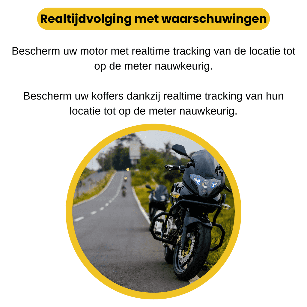 RideSafe™ – GPS Tracker Motor Zonder Abonnement met Realtime Tracking