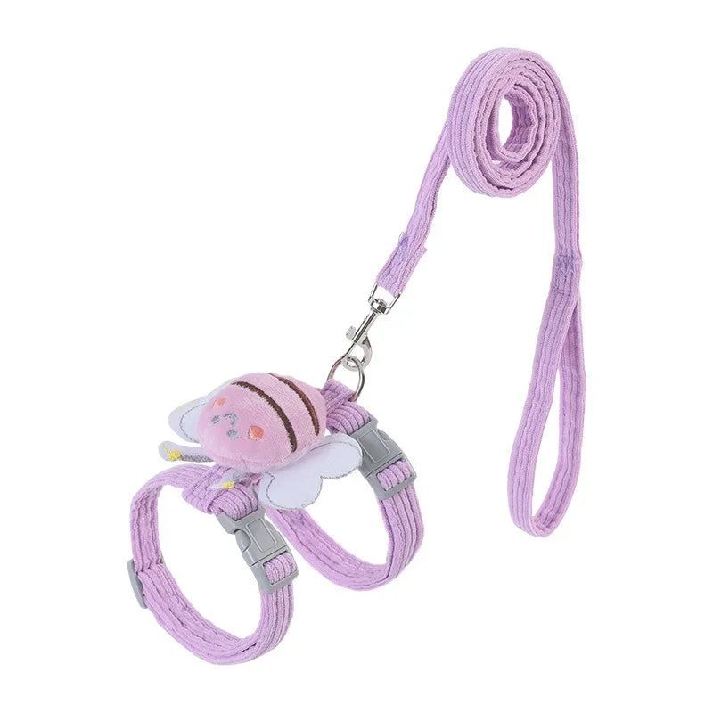 Kattentuigje met Leash en Halsband Bee Ontwerp