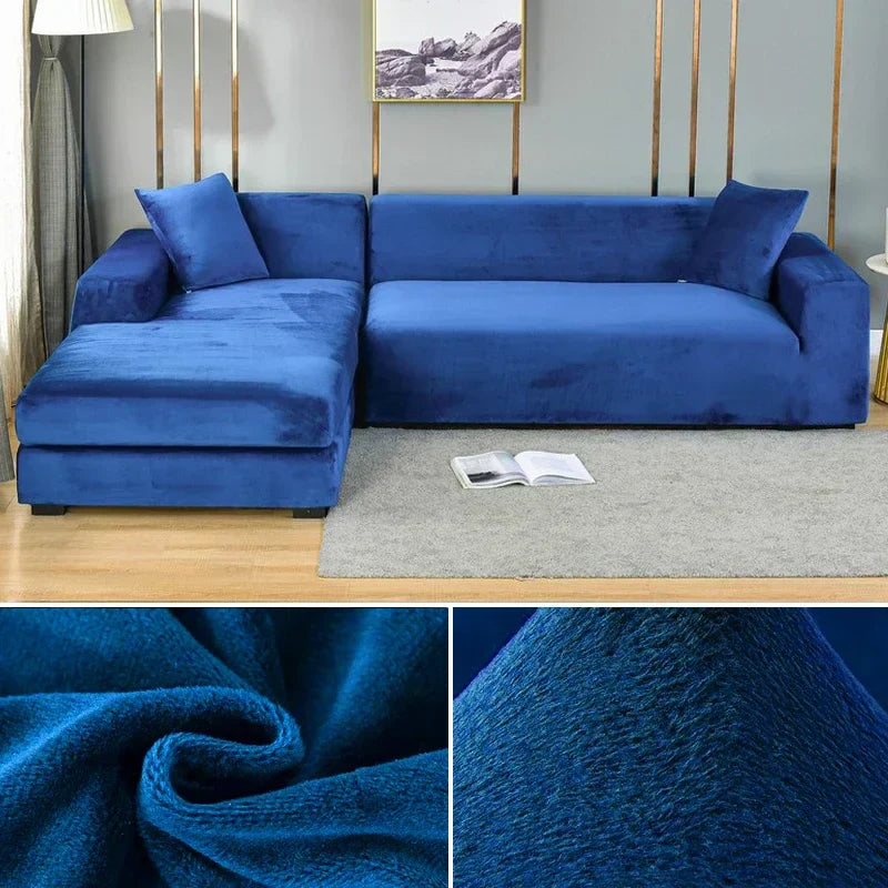 Bankhoes Fluwelen Stretch Antislip voor Thuis