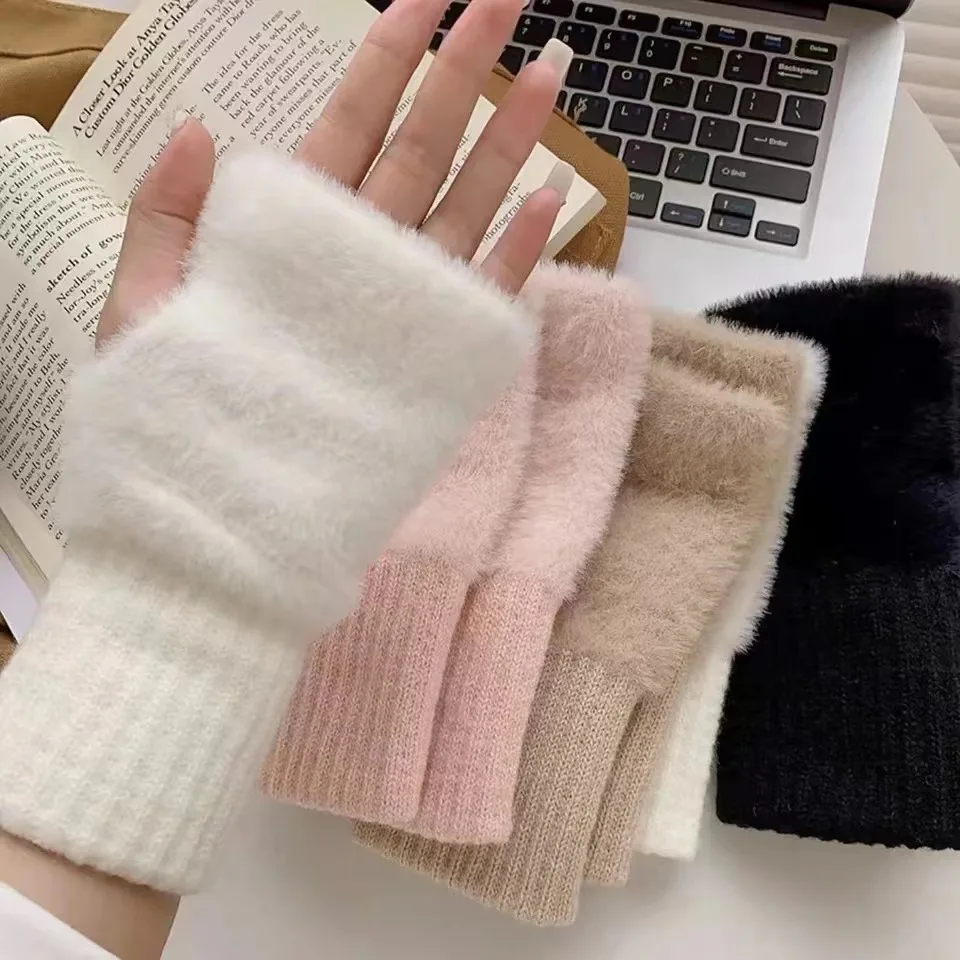 Vingerloze Handschoenen Unisex Fleece Warm en Zacht